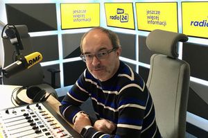 Marcin Jędrych w studiu radia RMF24, fot, materiały prasowe